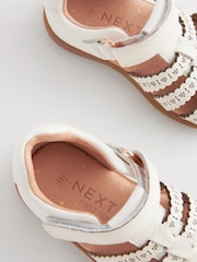 White Standard Fit (F) First Walker Fisherman Sandals - Image 4 of 4
