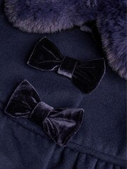 Monsoon Blue Baby Triple Bow Coat - Image 5 of 5