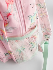 Cath Kidston Pink Unicorn Print Large Backpack - Image 6 of 10