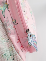 Cath Kidston Pink Unicorn Print Large Backpack - Image 8 of 10