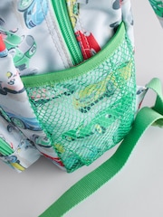 Cath Kidston Mint Green Cars Print Large Backpack - Image 10 of 14