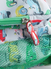 Cath Kidston Mint Green Cars Print Large Backpack - Image 12 of 14