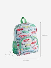 Cath Kidston Mint Green Cars Print Large Backpack - Image 4 of 14