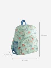 Cath Kidston Green Dinosaurs Print Large Backpack - Image 4 of 9