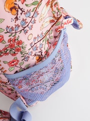 Cath Kidston Pink Floral Print Kids Frill Backpack - Image 5 of 9