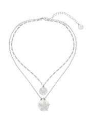 Bibi Bijoux Silver Tone Starburst Layered Necklace - Image 1 of 5