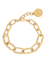 Bibi Bijoux Gold Tone 'Courage' Chunky Chain Bracelet - Image 1 of 2