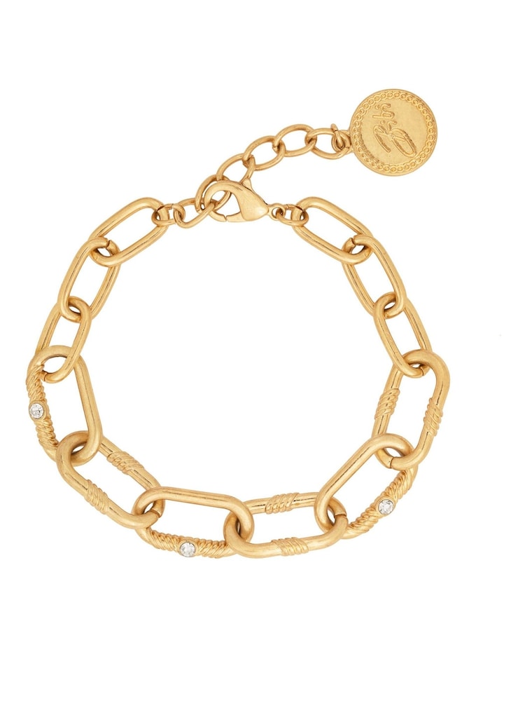 Bibi Bijoux Gold Tone 'Courage' Chunky Chain Bracelet - Image 1 of 2