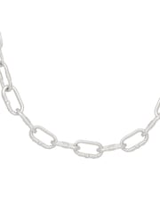 Bibi Bijoux Silver Tone 'Courage' Chunky Chain Necklace - Image 2 of 4