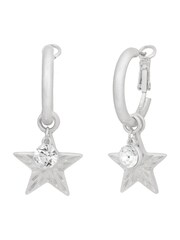 Bibi Bijoux Silver Tone Starburst Interchangeable Hoop Earrings - Image 1 of 3