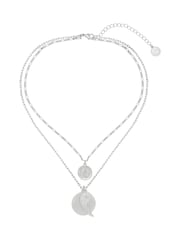 Bibi Bijoux Silver Tone Serenity Layered Charm Necklace - Image 1 of 4