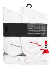 Converse White Basic Wordmark Crew Socks 6 Pack - Image 4 of 5
