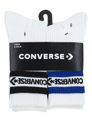 Converse White Basic Wordmark Crew Socks 6 Pack - Image 5 of 5