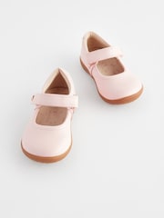 Pink Wide Fit (G) First Walker Mary Jane Shoes - Image 1 of 6