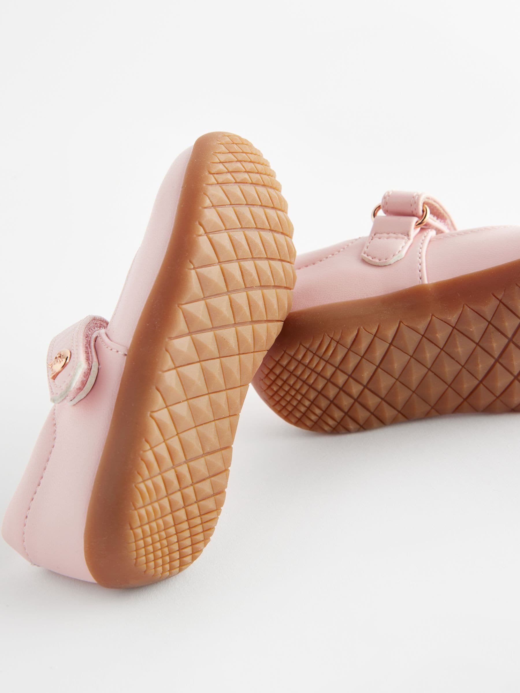 Buy Pink Wide Fit (G) First Walker Mary Jane Shoes from Next USA