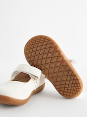 White Wide Fit (G) First Walker Mary Jane Shoes - Image 5 of 5