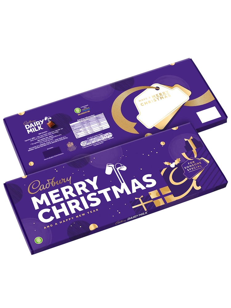 Cadbury Christmas Dairy Milk Giant Chocolate Bar 850g - Image 1 of 3