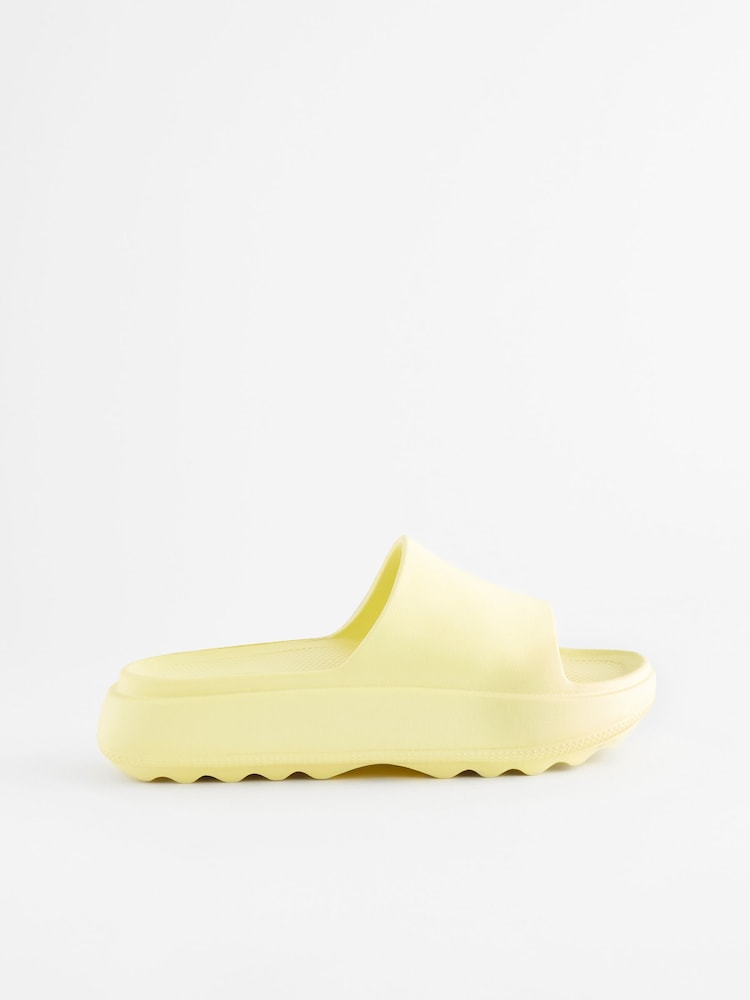 Lemon Yellow Chunky Sliders - Image 2 of 6