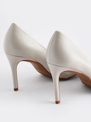 Bone Neutral Forever Comfort® Leather Bow Mid Court Shoes - Image 8 of 8