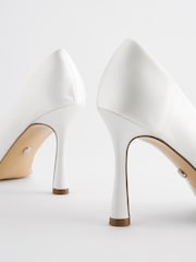 Ivory Forever Comfort® Wedding Heart Trim Court Bridal Shoes - Image 8 of 10