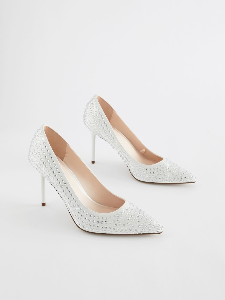 Ivory Forever Comfort® Wedding Jewel Court Bridal Shoes - Image 4 of 9