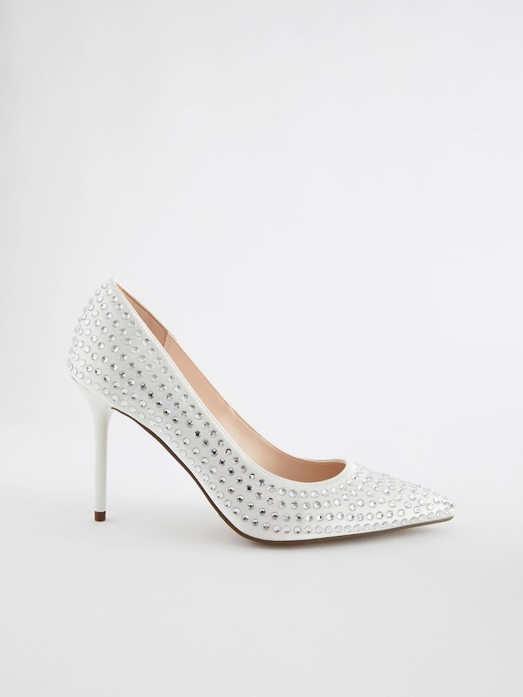 Ivory Forever Comfort® Wedding Jewel Court Bridal Shoes - Image 5 of 9
