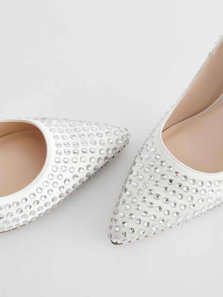 Ivory Forever Comfort® Wedding Jewel Court Bridal Shoes - Image 6 of 9