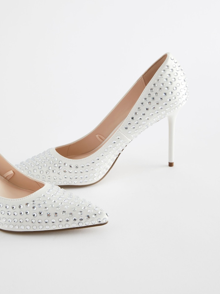 Ivory Forever Comfort® Wedding Jewel Court Bridal Shoes - Image 7 of 9