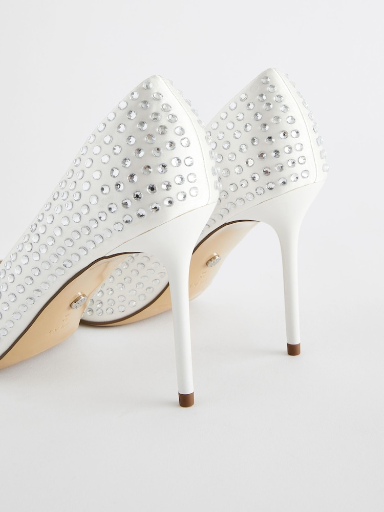 Ivory Forever Comfort® Wedding Jewel Court Bridal Shoes - Image 8 of 9