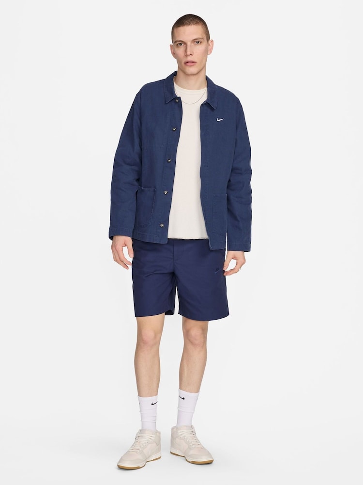Nike Blue Club Chino 100% Cotton Shorts - Image 8 of 8 Nike Blue Club Chino 100% Cotton Shorts - Image 8 of 8
