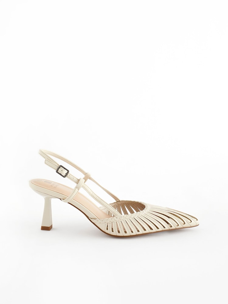 Bone Forever Comfort® Point Toe Slingback Heels - Image 2 of 5