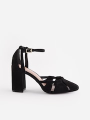 Black Forever Comfort® Cut-Out Block Heel Shoes - Image 2 of 5