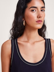 Monsoon Black Jersey Jess Cami Top - Image 2 of 5