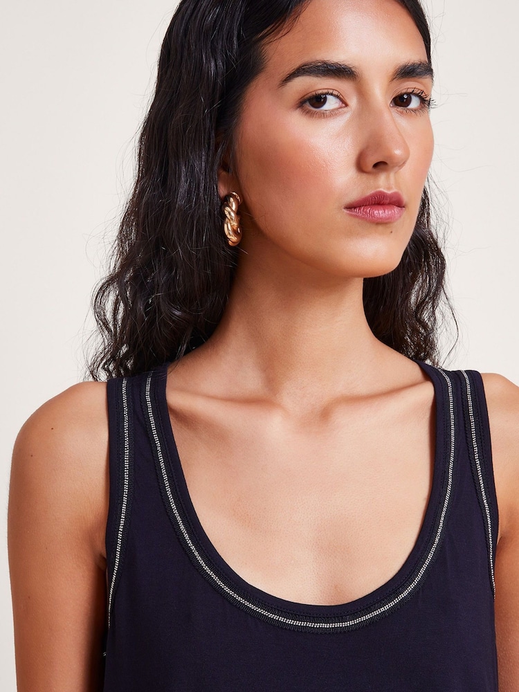 Monsoon Black Jersey Jess Cami Top - Image 2 of 5
