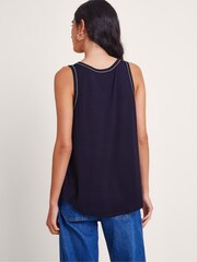 Monsoon Black Jersey Jess Cami Top - Image 4 of 5