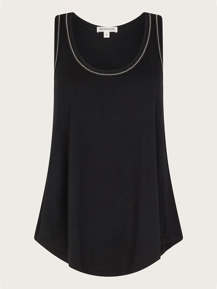 Monsoon Black Jersey Jess Cami Top - Image 5 of 5