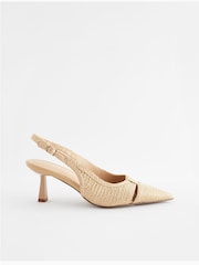 Natural Forever Comfort® Cut Out Slingback Heels - Image 5 of 10