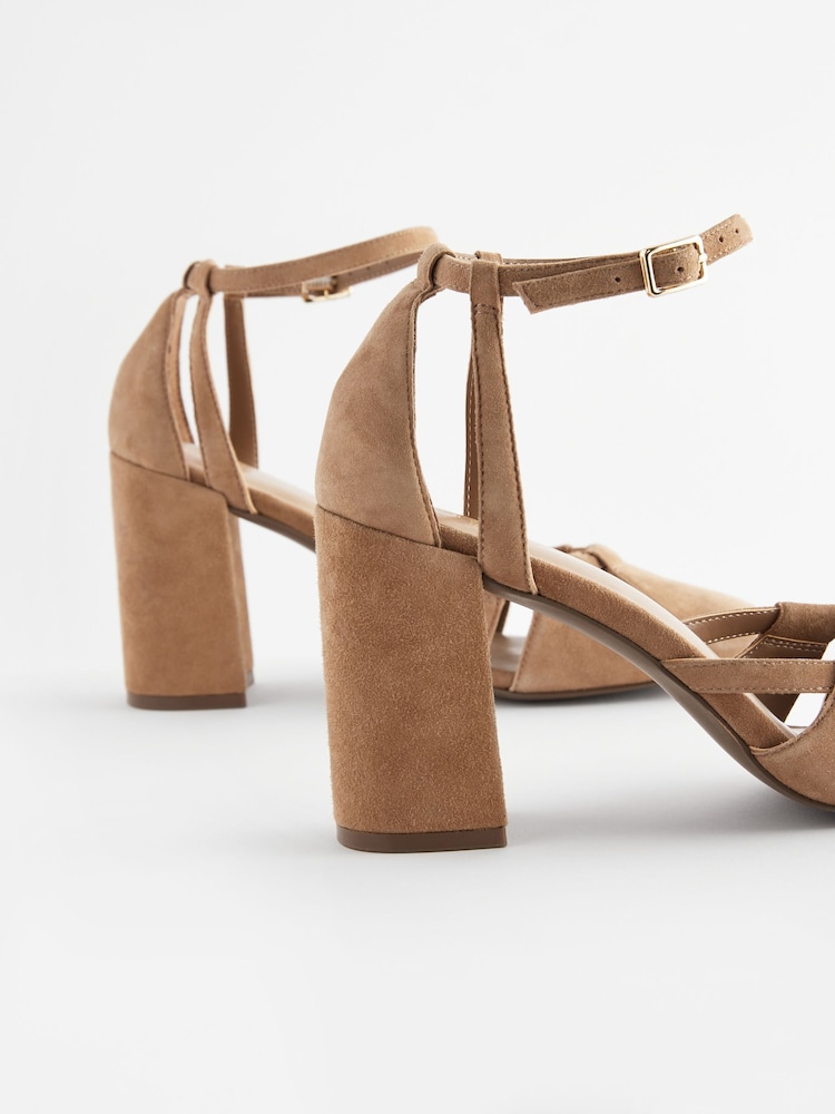 Brown Forever Comfort® Cut-Out Block Heel Shoes - Image 7 of 7