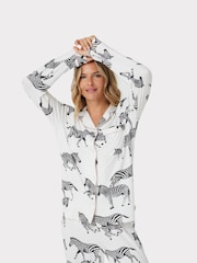 Chelsea Peers Bedrucktes Pyjama-Set mit Knopfleiste - Bild 2 von 8