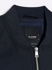 River Island Blue Cotton Bomber Jacket - Image 6 of 6