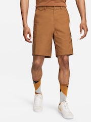 Nike Brown Club Woven Cargo Shorts - Image 1 of 7