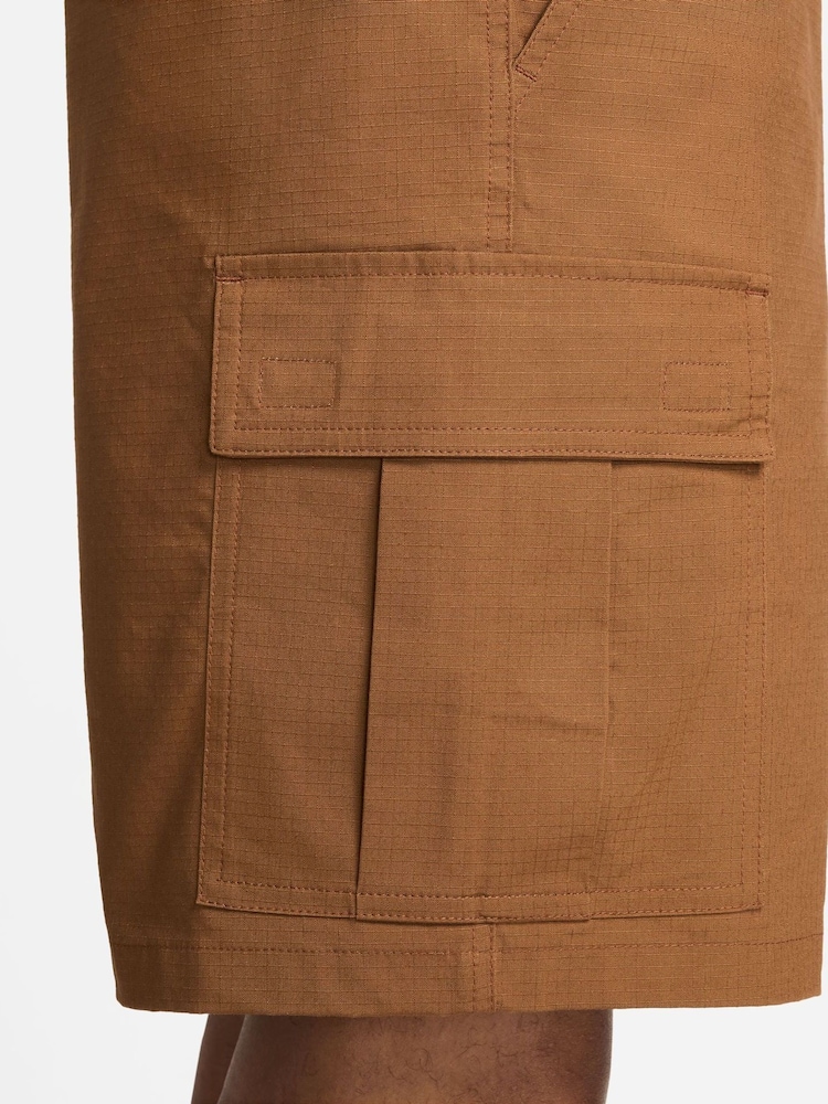 Nike Brown Club Woven Cargo Shorts - Image 7 of 7