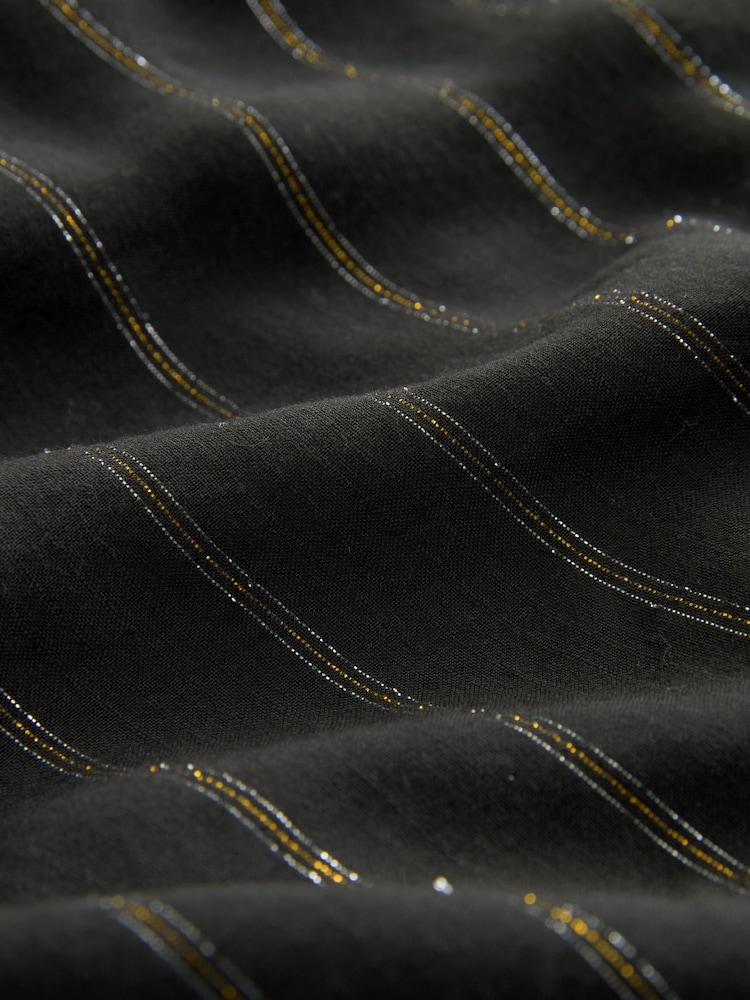 Black Lace Trim Cover-Up Kaftan - Image 6 of 6