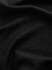 Black Jersey Crochet Detail Jersey Wide Leg Jumpsuit - Image 6 of 6