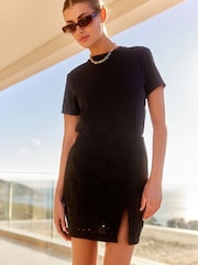 Black Broderie Skort - Image 3 of 7