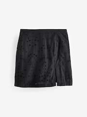 Black Broderie Skort - Image 6 of 7