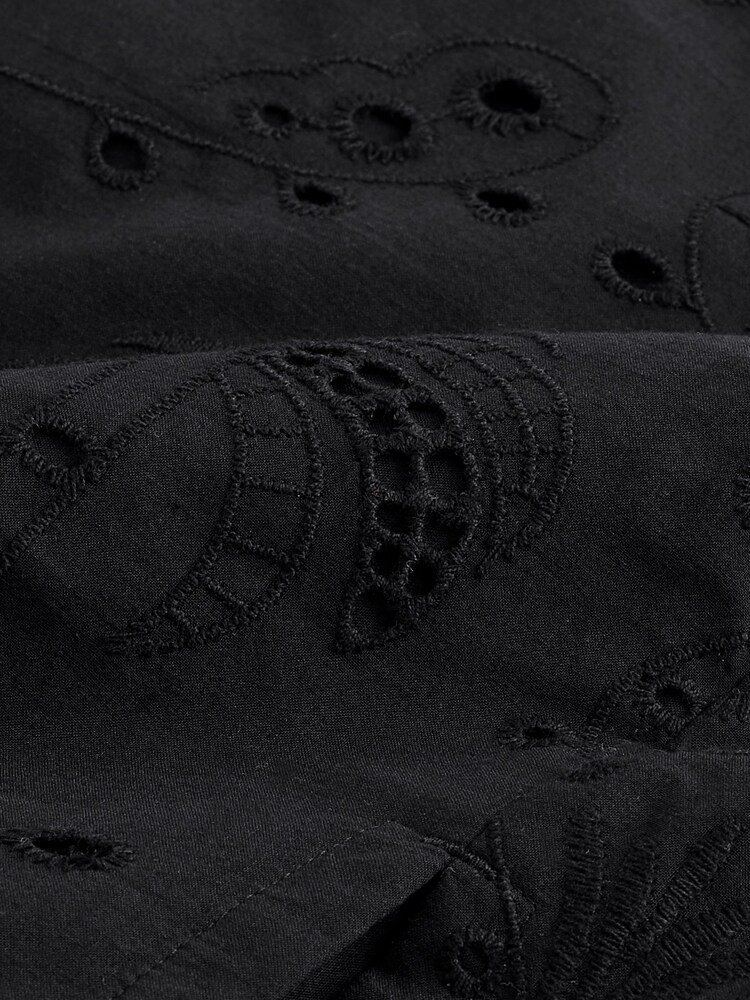 Black Broderie Skort - Image 7 of 7 Black Broderie Skort - Image 7 of 7