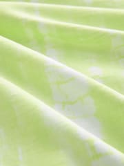 Lime Tie-Dye 100% Cotton Knot Summer Maxi Dress - Image 5 of 8