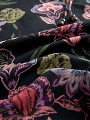 Black Floral Cover-Up Kaftan - Image 6 of 6