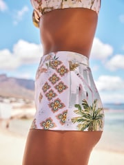 Lemon Scenic Print Shorts Bikini Bottoms - Image 3 of 6